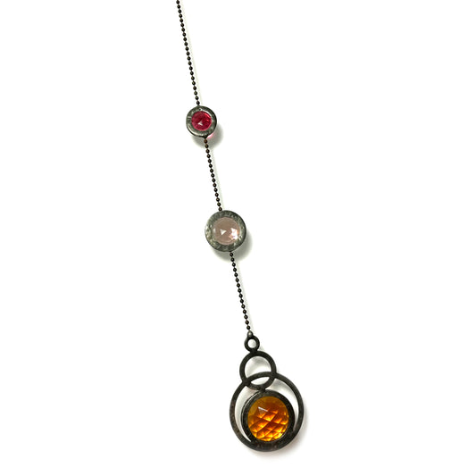 Amber/Peach/Fuchsia Eclipse Suncatcher