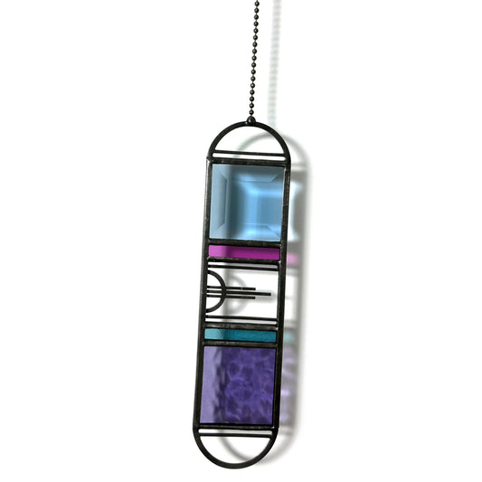 Small Azure/Violet Sunburst Suncatcher