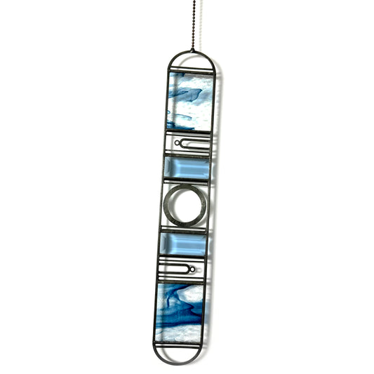 Large Blue Aventurine Reflection Suncatcher