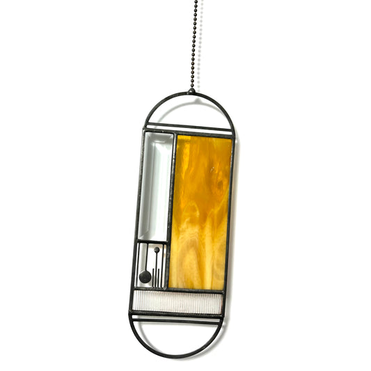 Large Amber Meridian Suncatcher