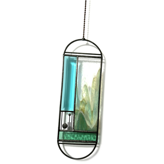 Large Sea Foam/Toffee Meridian Suncatcher