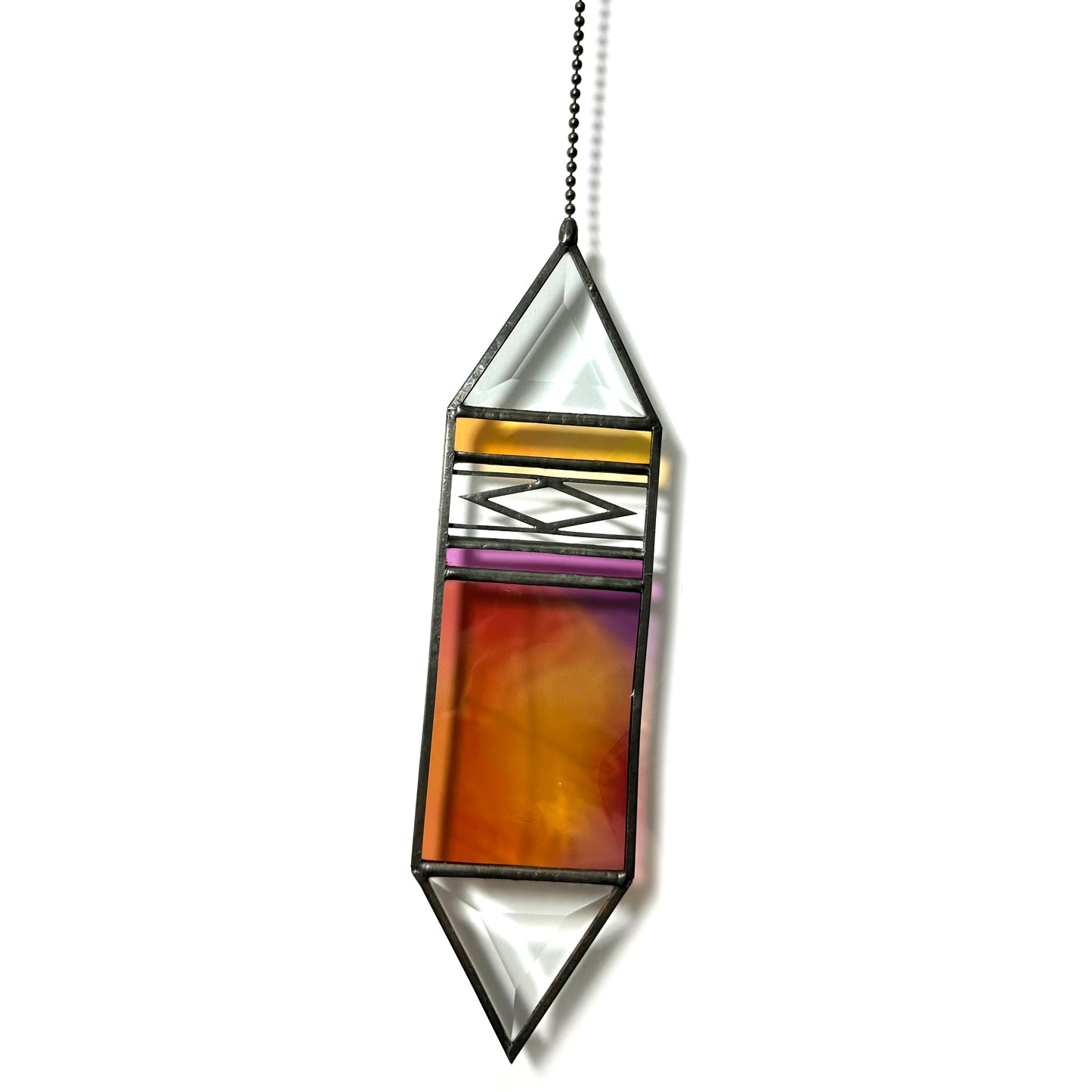 Large Sunset Trigon Suncatcher #38