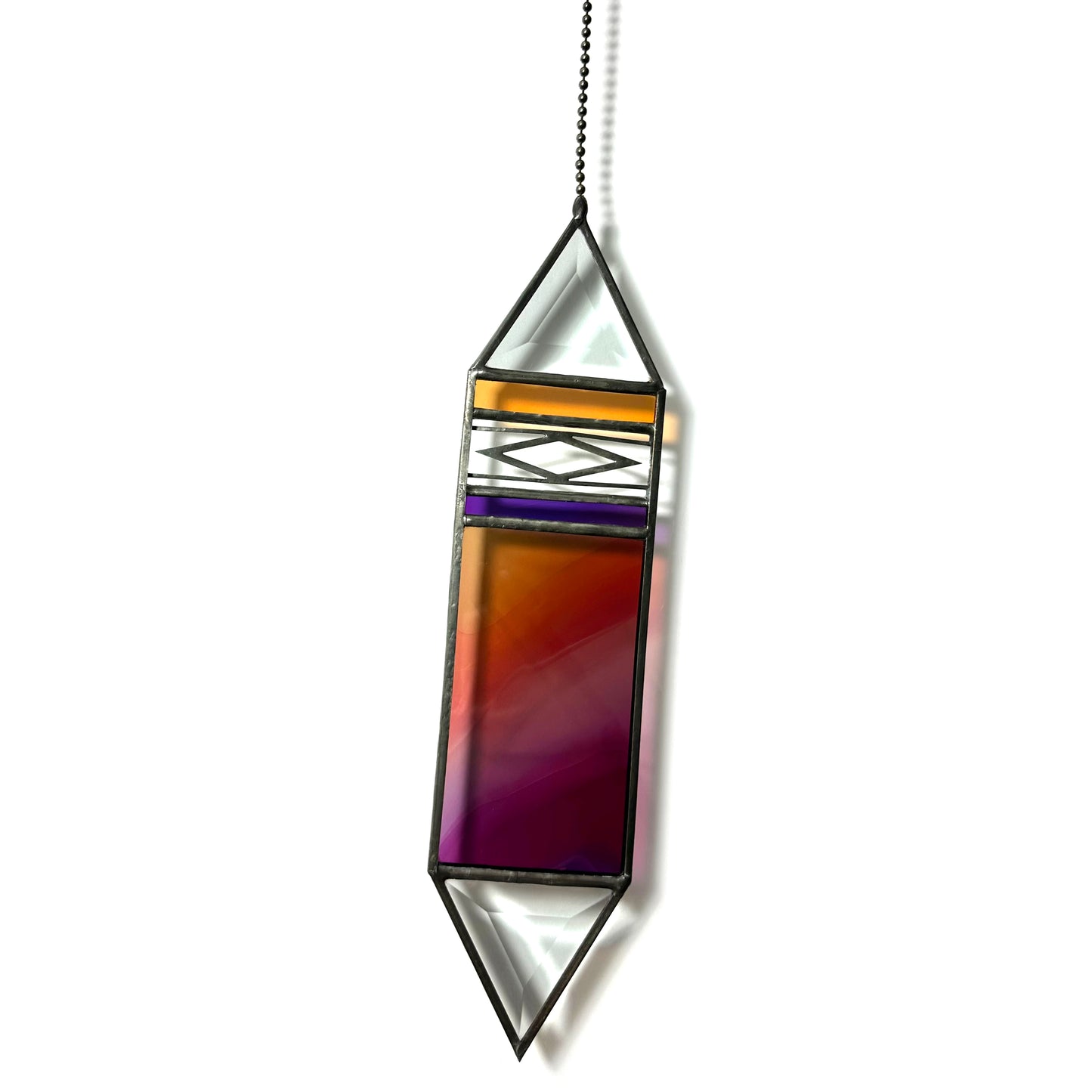 Large Sunset Trigon Suncatcher #39