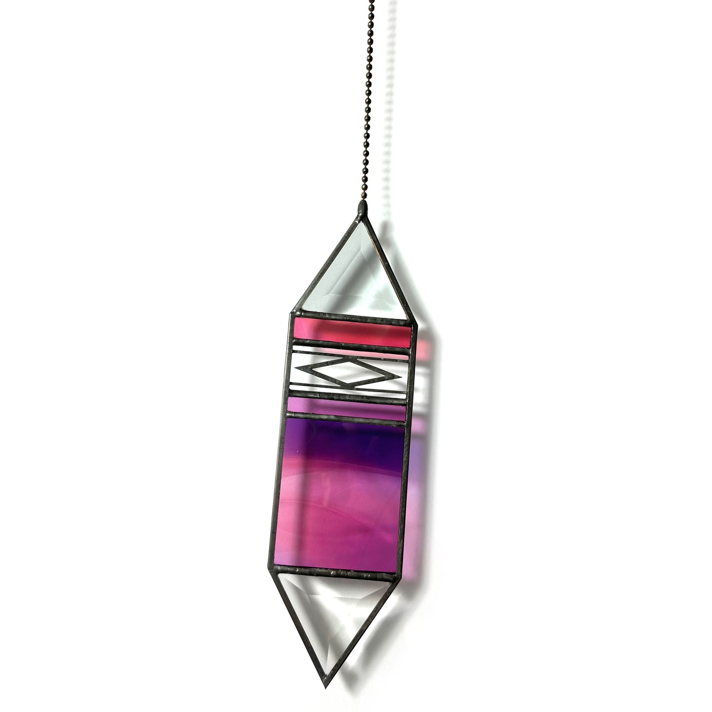 Large Sunset Trigon Suncatcher #41