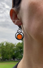 Load and play video in Gallery viewer, SUNSET CORAL ECLIPSE EARRINGS
