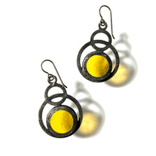 Load image into Gallery viewer, LIGHT AMBER ECLIPSE EARRINGS

