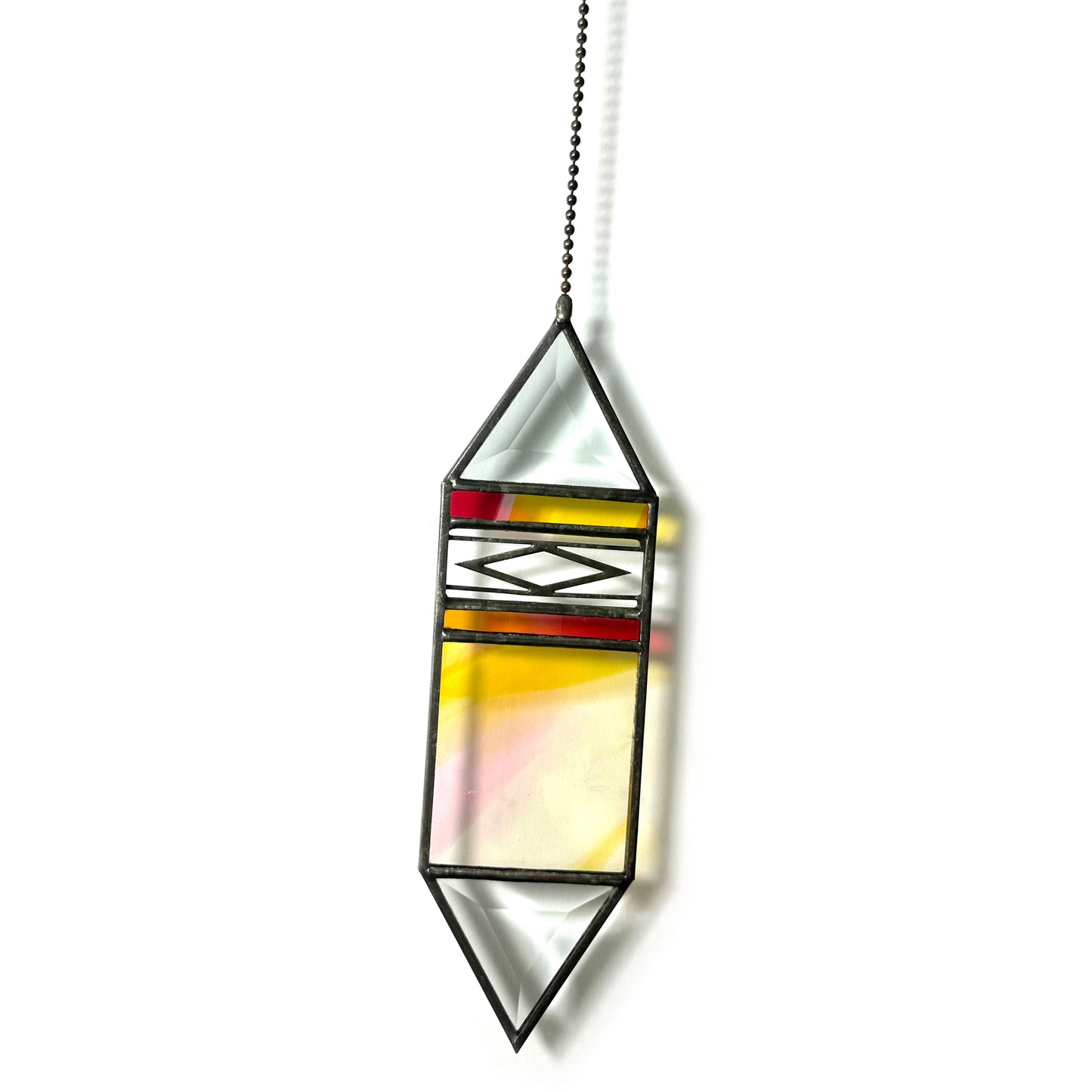 Large Sunset Trigon Suncatcher #42