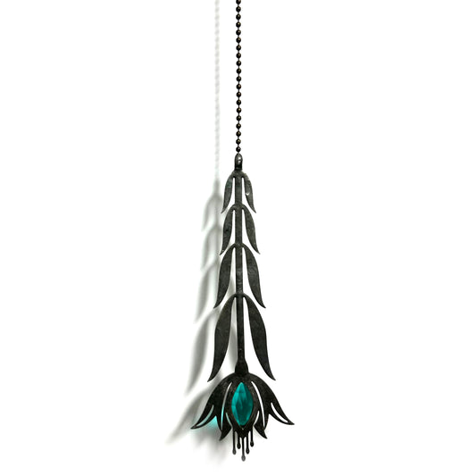 Teal Fleur Suncatcher