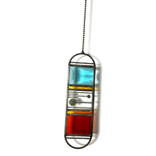 Load image into Gallery viewer, TURQUOISE/RUST MERIDIAN SUNCATCHER
