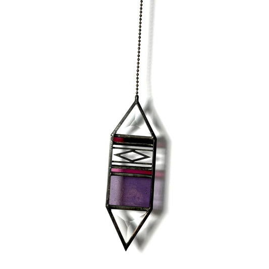 Small Fuchsia/Violet Trigon Suncatcher