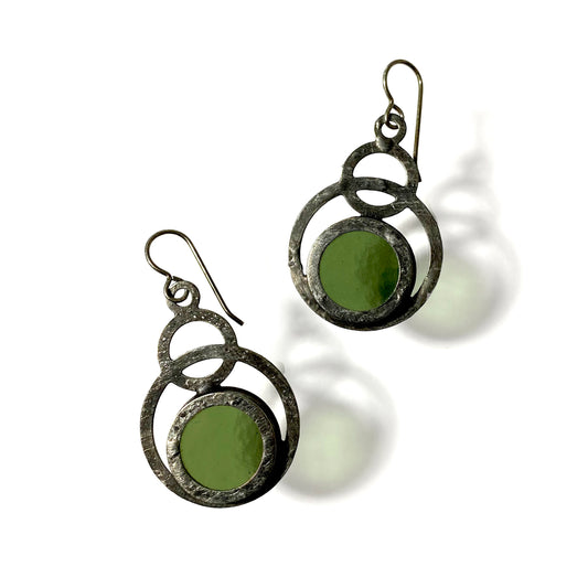 Olive Eclipse Earrings