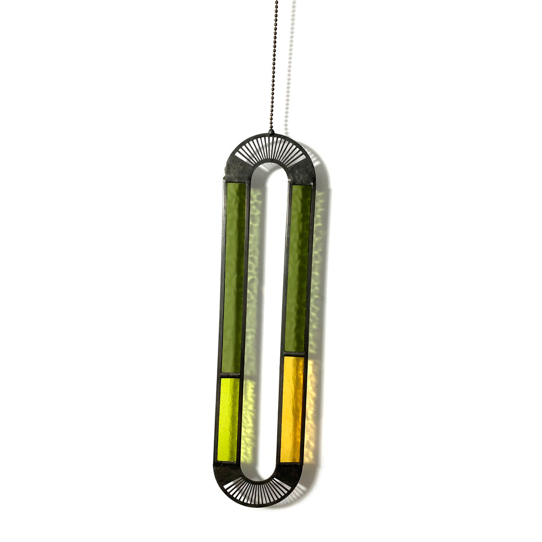 LARGE SAGE/HONEY STADIUM SUNCATCHER