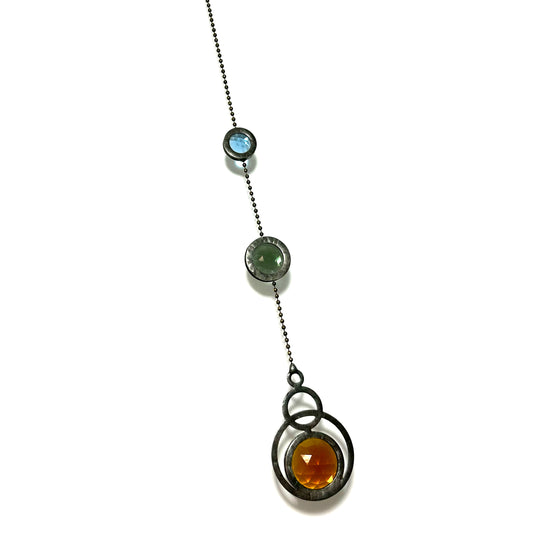 Amber/Seafoam/Turquoise Eclipse Suncatcher