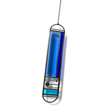 Load image into Gallery viewer, LONG AZURE/COBALT MERIDIAN SUNCATCHER
