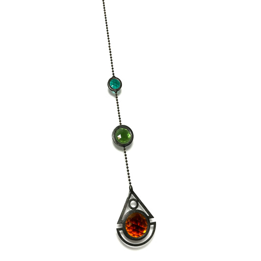 Dark Amber/Sea Foam/Teal Seafarer Suncatcher