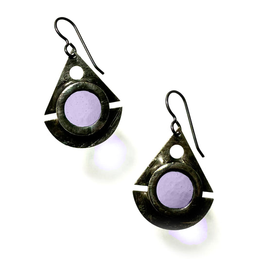 BOUCLES D'OREILLES SAPHIR MARIN