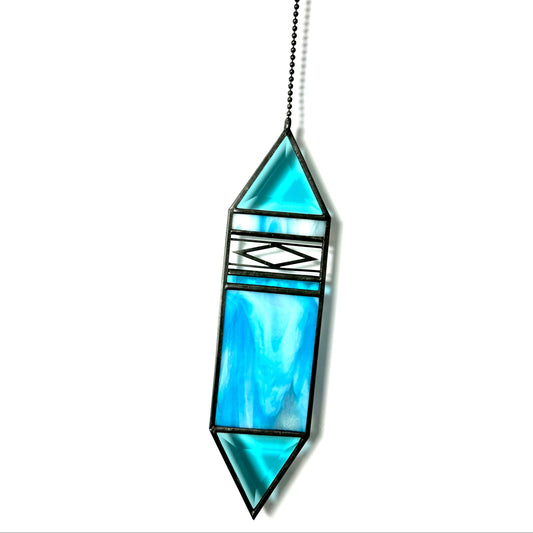 Turquoise Trigon Suncatcher