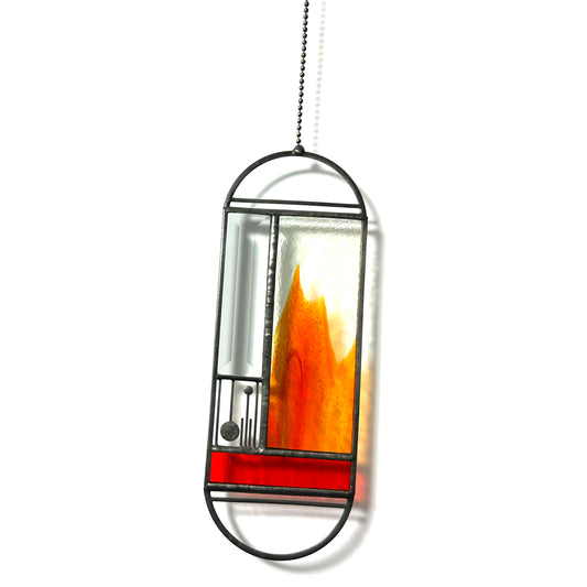 Large Flame Meridian Suncatcher