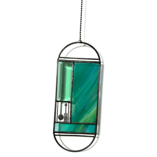 Large Sunset Meridian Suncatcher #62 (changes color in the light)