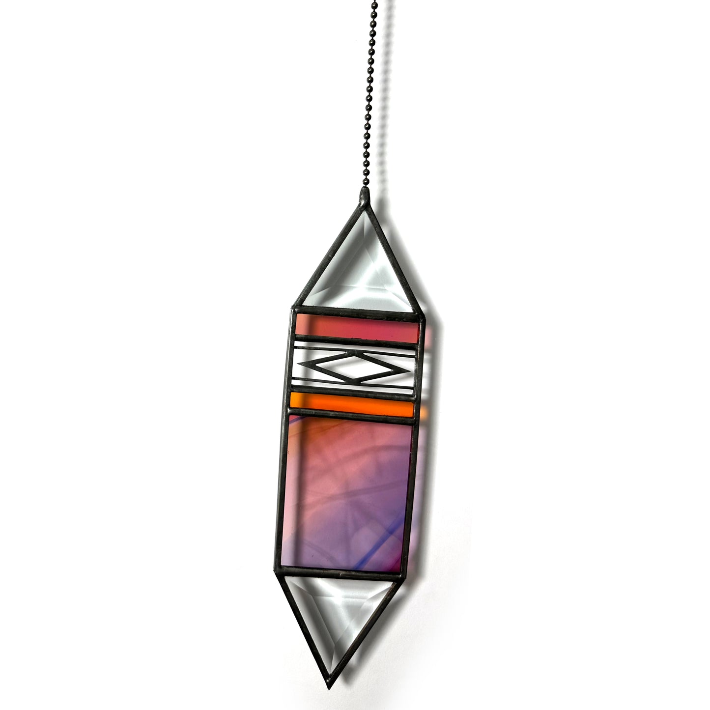 Large Sunset Trigon Suncatcher #33