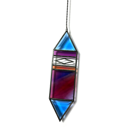 Large Sunset Trigon Suncatcher #34