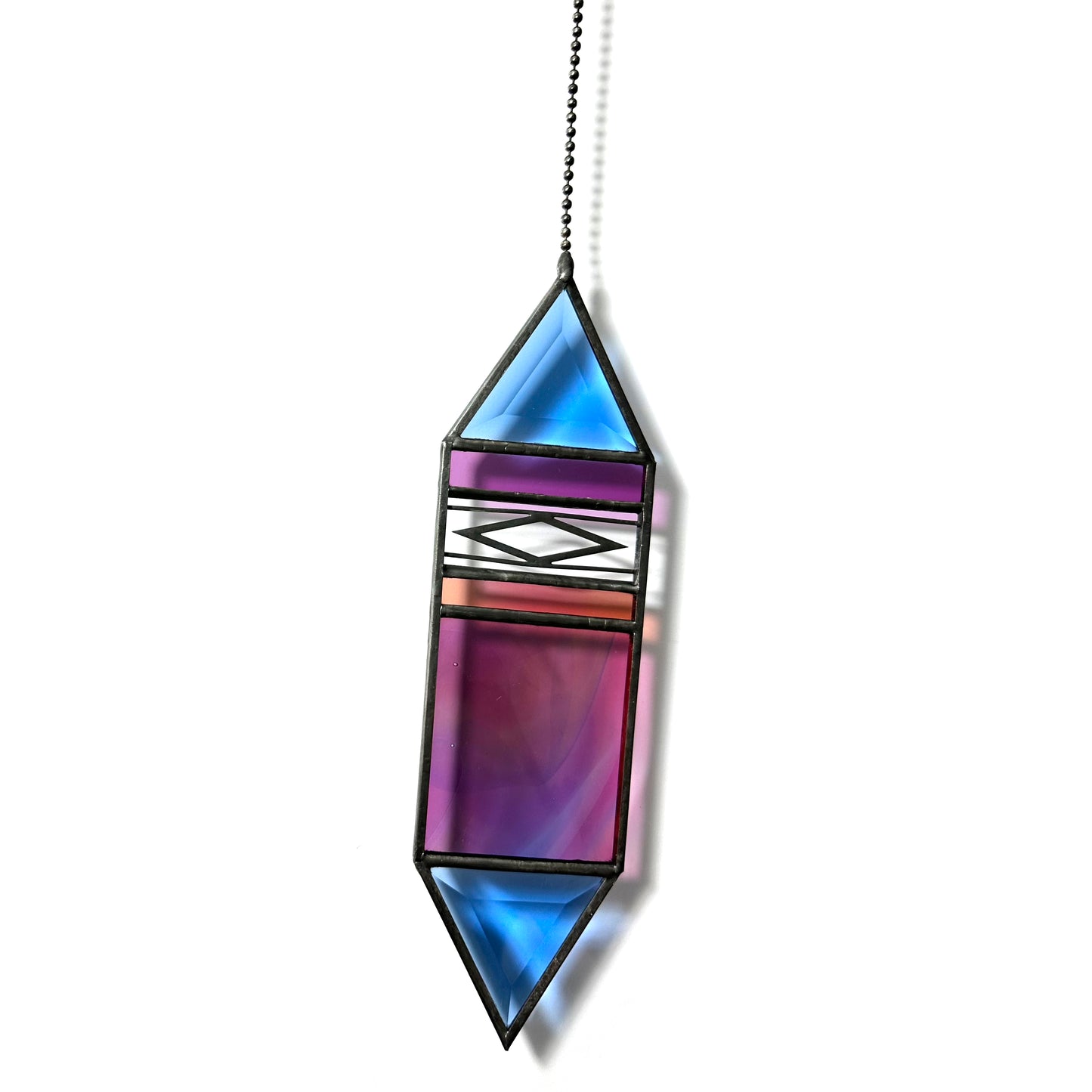 Large Sunset Trigon Suncatcher #35