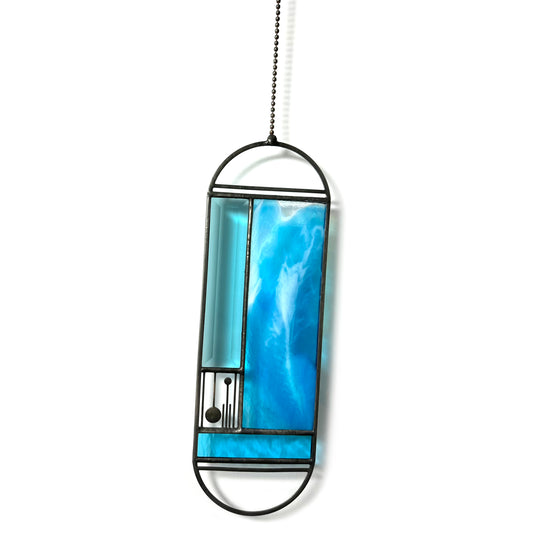 Large Turquoise Meridian Suncatcher