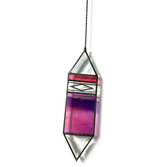 Large Sunset Trigon Suncatcher #41