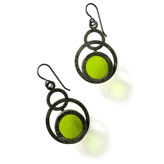Lime Eclipse Earrings