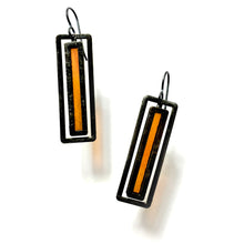 Load image into Gallery viewer, LONG SUNSET CORAL ATRIUM EARRINGS
