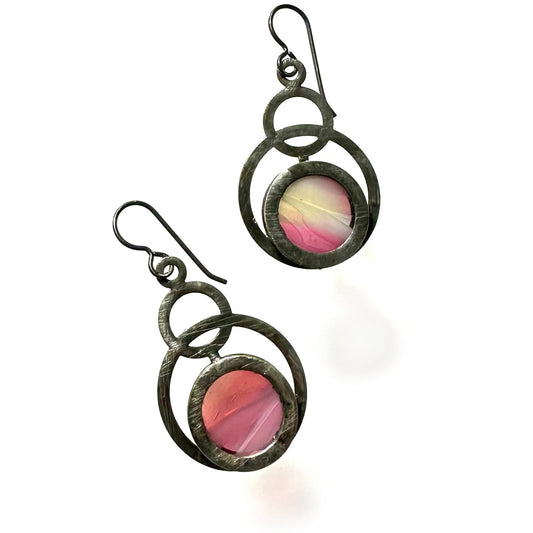 Pink Lemonade Eclipse Earrings