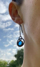 Load and play video in Gallery viewer, SAPPHIRE ECLIPSE PENDULUM EARRINGS
