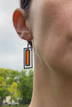 Load and play video in Gallery viewer, SUNSET CORAL ATRIUM EARRINGS
