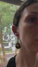 Load and play video in Gallery viewer, CORAL PENDULUM EARRINGS
