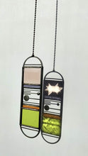 Load and play video in Gallery viewer, SMALL PEACH/CHARTREUSE MERIDIAN SUNCATCHER
