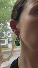 Load and play video in Gallery viewer, SEA BLUE ECLIPSE EARRINGS
