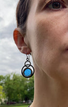 Load and play video in Gallery viewer, SAPPHIRE ECLIPSE EARRINGS
