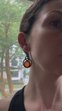 Load and play video in Gallery viewer, CORAL ECLIPSE EARRINGS
