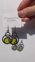Load and play video in Gallery viewer, CHARTREUSE ECLIPSE EARRINGS
