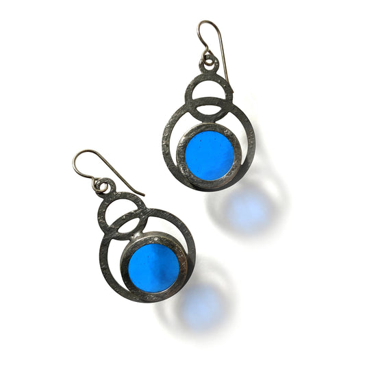 BOUCLES D'OREILLES SAPHIR ÉCLIPSE