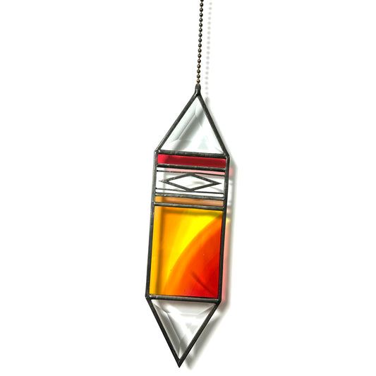 Large Sunset Trigon Suncatcher #46