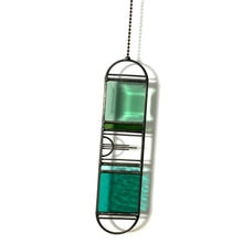 Load image into Gallery viewer, SMALL MINT/TEAL SUNBURST SUNCATCHER
