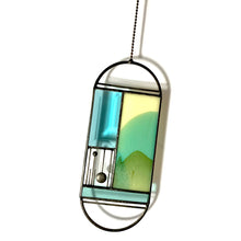 Load image into Gallery viewer, FRENCH VANILLA/TURQUOISE MERIDIAN SUNCATCHER
