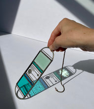 Load image into Gallery viewer, SMALL MINT/LIGHT TEAL MERIDIAN SUNCATCHER
