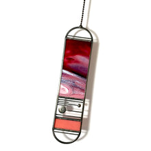 Load image into Gallery viewer, SMALL SALMON/CRANBERRY MERIDIAN SUNCATCHER
